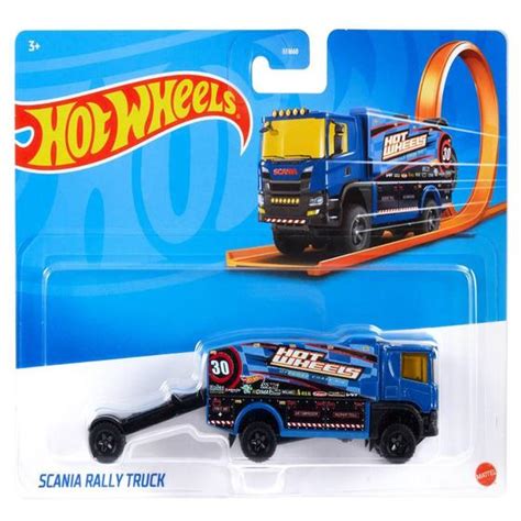 Carrinho Hot Wheels Track Stars Scania Rally Truck Mattel Caminh Es Motos E Nibus De