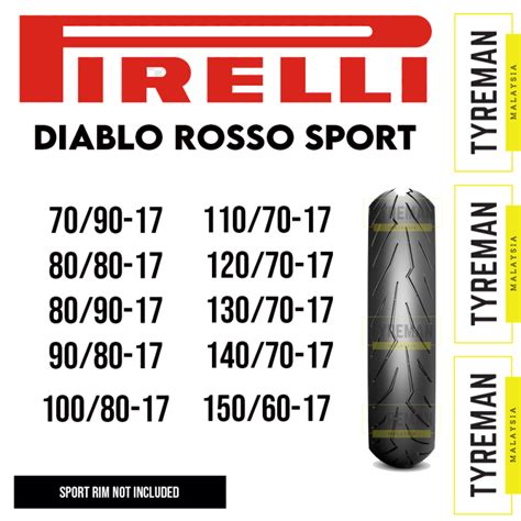 TAYAR MOTOSIKAL PIRELLI Diablo Rosso Sport 70 90 17 150 60 17 2023