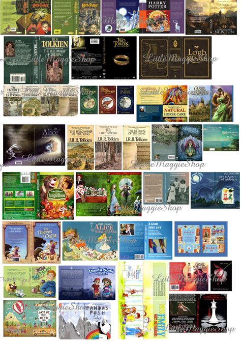 Printable Miniature Book Covers