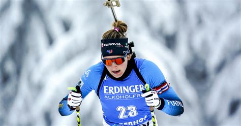 Biathlon Mondiaux de Pokljuka Justine Braisaz Bouchet première