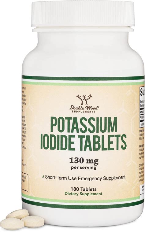 Amazon Potassium Iodide 130mg Tablets Emergency Use For Exposure