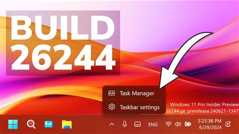 New Windows 11 Build 26244 RIP Classic Taskbar New Settings And