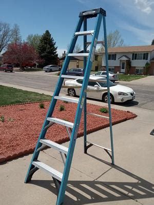 WERNER 8 FOOT FIBERGLASS LADDER EstateSales Org