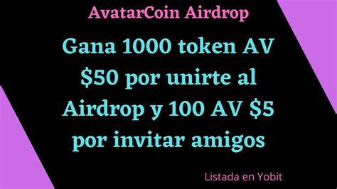 Avatarcoin Airdrop Gana Token Av Por Unirte Al Airdrop Y