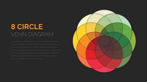 8 Circle Venn Diagram PowerPoint Template - SlideBazaar