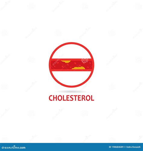 Vector Of Cholesterol Plaque Logo Icon Illustratrion Stock Vector