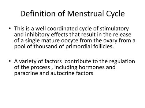 Solution Normal Menstrual Cycle Self Study And Lecture Guide Notes