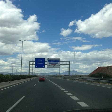 A Autov A Del Mediterr Neo Carretera En Alicante