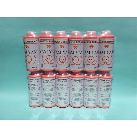 Jual Yam Yam Salicyl Bedak Botol Isi 12 Botol Shopee Indonesia