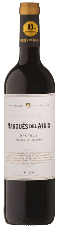 Marques Del Atrio Reserva Tri Vin Wines And Spirits