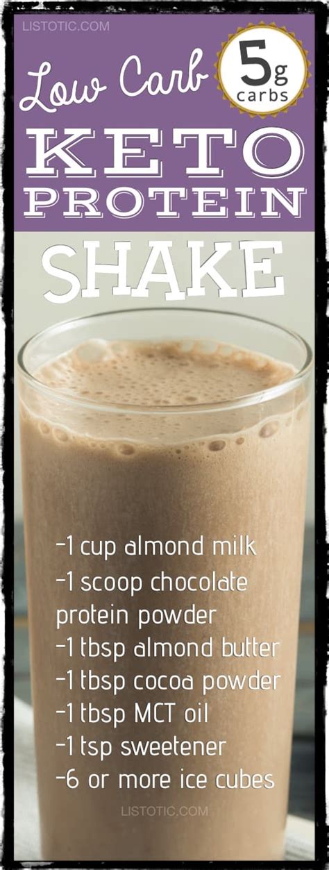 low carb protein shake recipe ⋆ Listotic