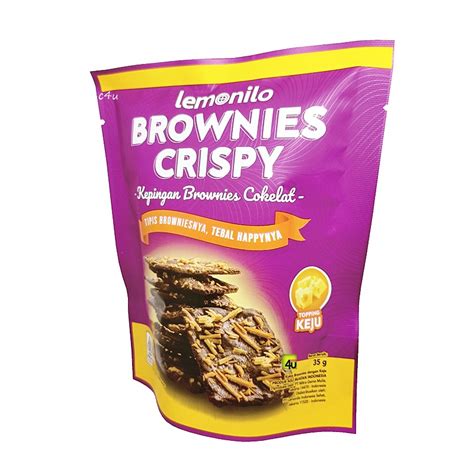 LEMONILO BROWNIES CRISPY TOPING CHOCO CHIPS DAN KEJU 44GR Lazada