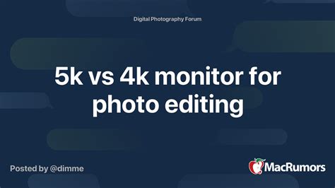 5k vs 4k monitor for photo editing | MacRumors Forums