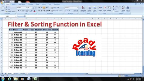 Sorting Filter In Excel Filter A Table Sorting Ready 4