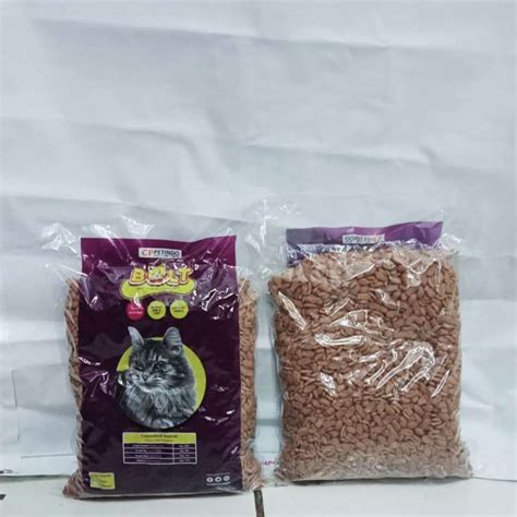 Jual MAKANAN KUCING MURAH BOLT CAT TUNA 1KG REPACK Bentuk Ikan Di