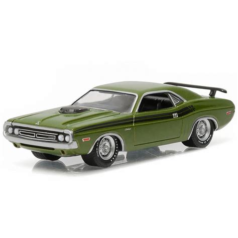 Miniatura Carro Dodge Challenger R T Verde Gl Muscle S Rie