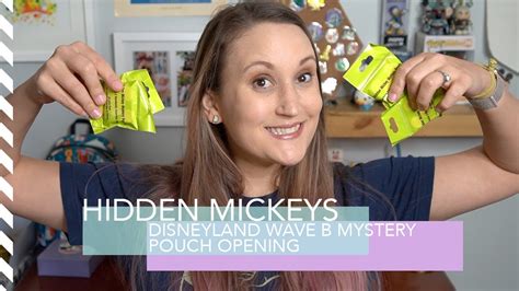 Opening Hidden Mickey Mystery Pouches Disneyland Wave B 2019 Round Two Youtube