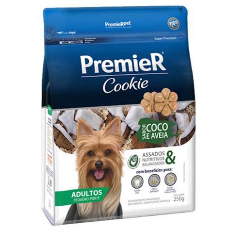 Biscoito Premier Cookie Coco e Aveia para Cães Adultos de Raças