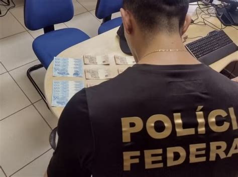 Pf Prende Homem Que Recebeu R Mil Em Notas Falsificadas Na Regi O