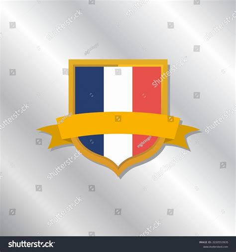 Illustration France Flag Template Stock Vector Royalty Free