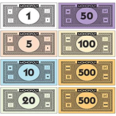 Monopoly Money Template Png