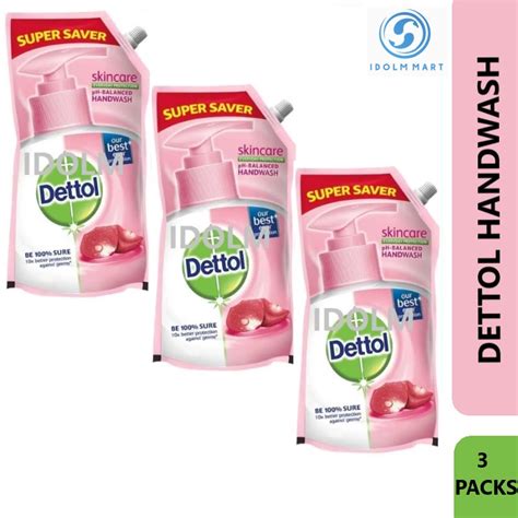 Bundle Of 3 Packs Dettol Skin Care Hand Wash Refill Packs 675ml Shopee Singapore