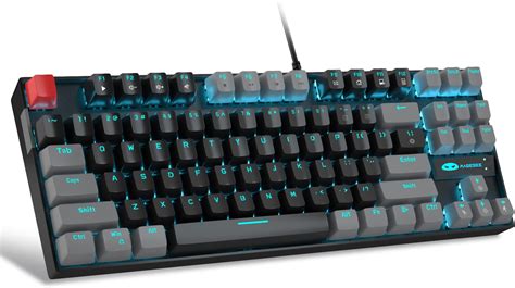 MageGee 75 Mechanische Gaming Tastatur Mit Rotem Schalter LED