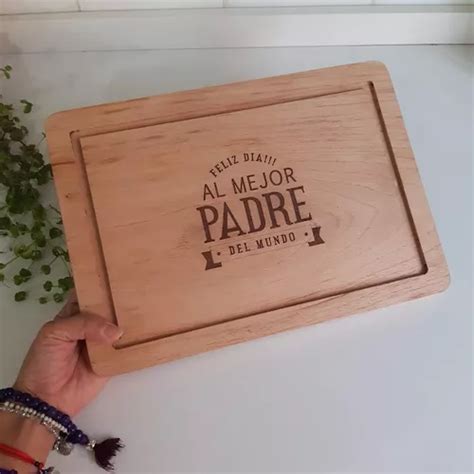 Tabla Para Picadas Asado De Madera Regalos Dia Del Padre Mercadolibre