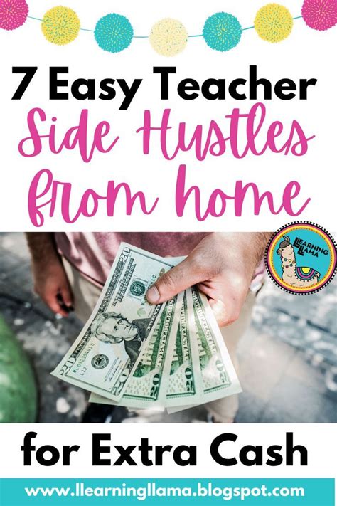 7 Easy Teacher Side Hustles From Home For Extra Cash Summer Jobs For Teachers Jobs For