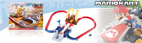 Hot Wheels Mario Kart Chaos au château de Bowser avec Mini véhicule Inclus Coffret de Jeu pour