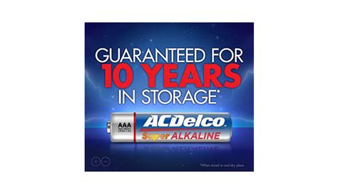 Acdelco Count Aaa Batteries Maximum Power Super Alkaline Battery