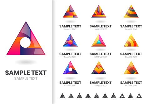 Set Of Triangular Logo Shapes 678457 Vector Art At Vecteezy