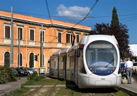 Arst Sassari Metro Tramway Section Tram Ss At Sassari Station On