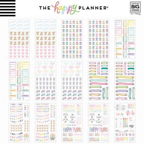 Happy Planner Sticker 100 Sheet Value Pack OfficeSupply