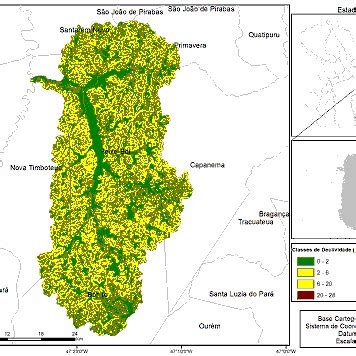 Mapa Da Hierarquia Fluvial Da Bacia Hidrogr Fica Do Rio Peixe Boi