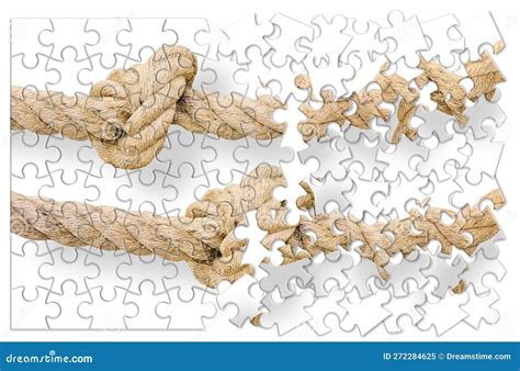 Untie The Knots Troubleshooting Problem Solving Concept Image Stock