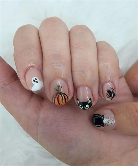 Halloween Cat Nails