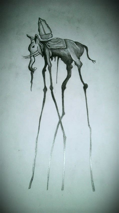 Dali Elephant Drawing at GetDrawings | Free download