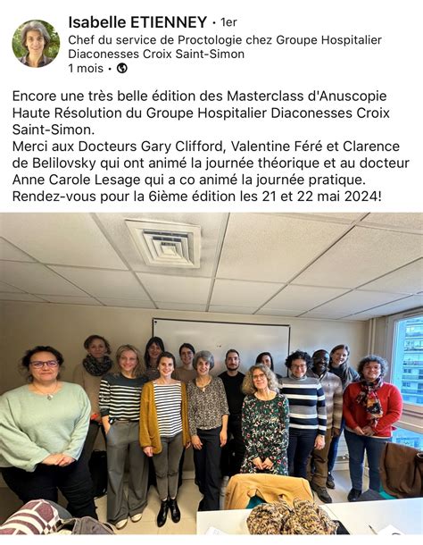 Journée de formation AHR Anuscopie Haute Résolution Docteur