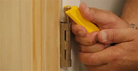 How To Remove A Door Hinge Pin With Non Removable Pins