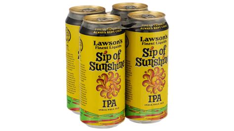 Lawson S Finest Liquids Sip Of Sunshine Ipa Cans 16 Oz X 4 Ct Delivery Near Me Doordash