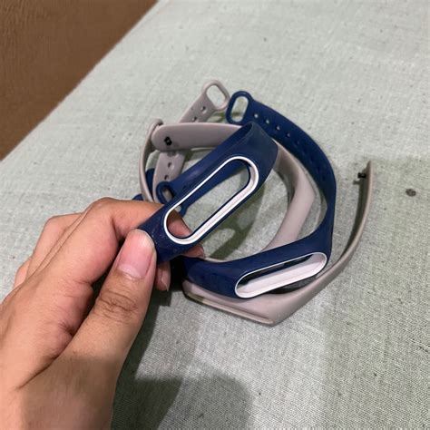 Xiaomi Mi Band 3 Strap Abu Biru Dongker Barang Yang Dicari Di Carousell