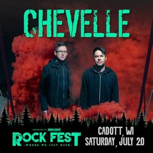 Chevelle Cadott Tickets Rock Fest Jul Bandsintown