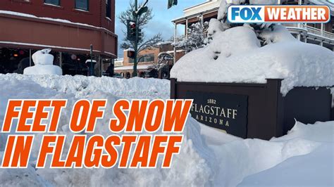 Feet Of Snow Pummels Flagstaff Shuts Down Busy Northern Arizona