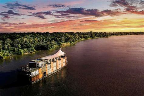 Amazon River By Boat With Rainforest Cruises Traveling Boy