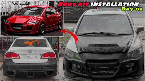 Crz Gt Body Kit Installation In Honda Civic Modified Civic Day