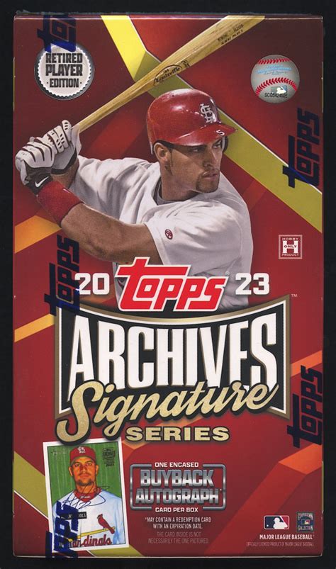 Topps Archives Signature Series Retired Player Edition Baseball