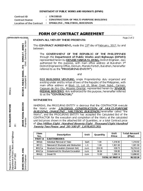 Contract Agreement Example | PDF | Economies | Business