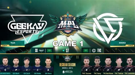 MPL MENA SEASON 5 GEEKAY ESPORT VS THE VICIOUS GAME 1 YouTube