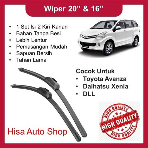 Jual Wiper Avanza Xenia Depan Dan Inchi Kab Bekasi Hisa Auto